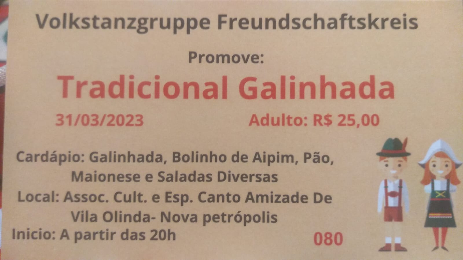 Galinhada do grupo de dança circulo da Amizade Vila Olinda