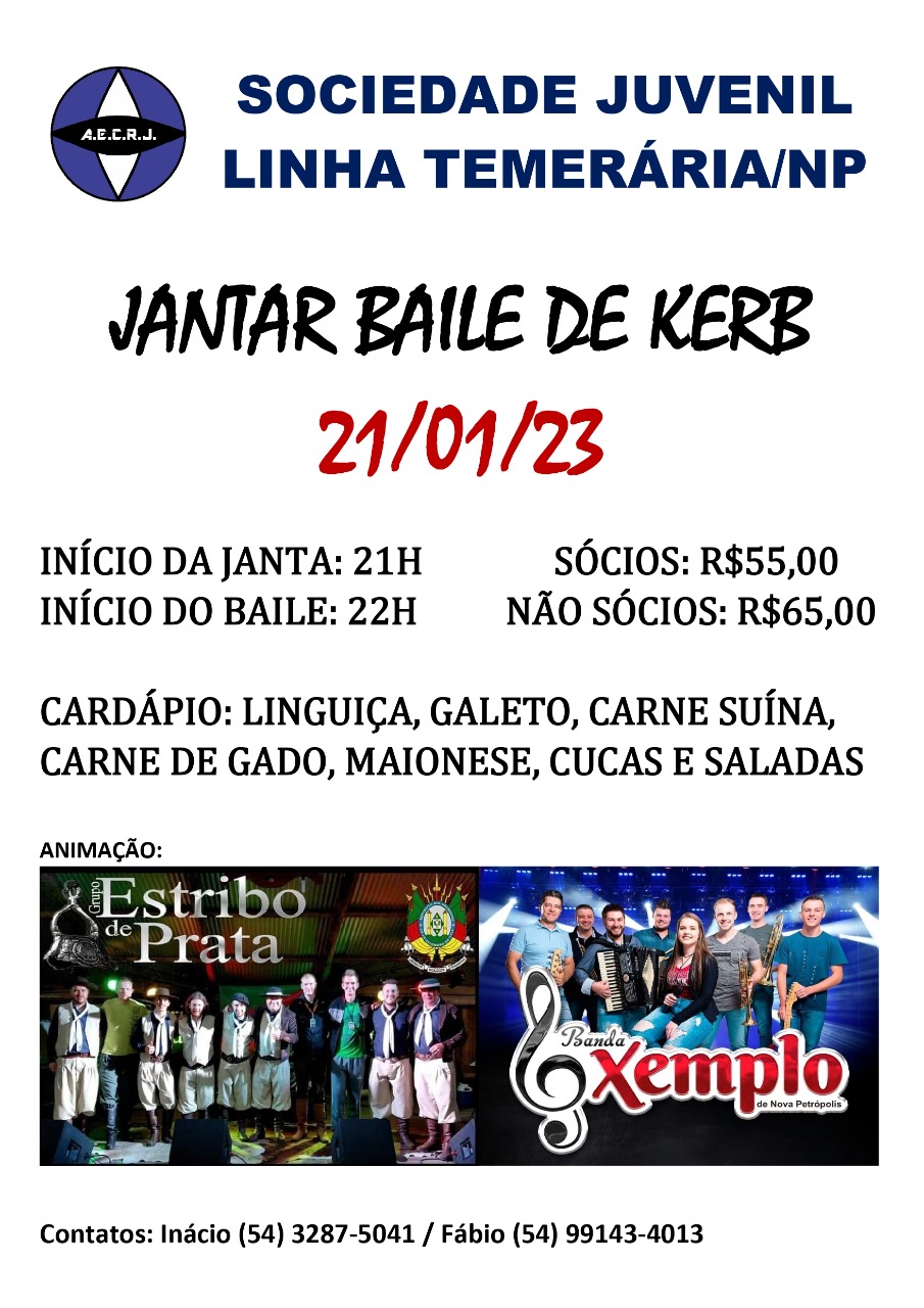 Jantar baile de Kerp Sociedade Juvenil Linha Termerária Nova Petrópolis