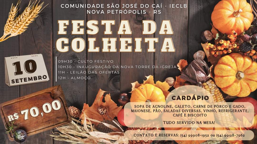 Festa Da Colheita Comunidade São José Do Cai